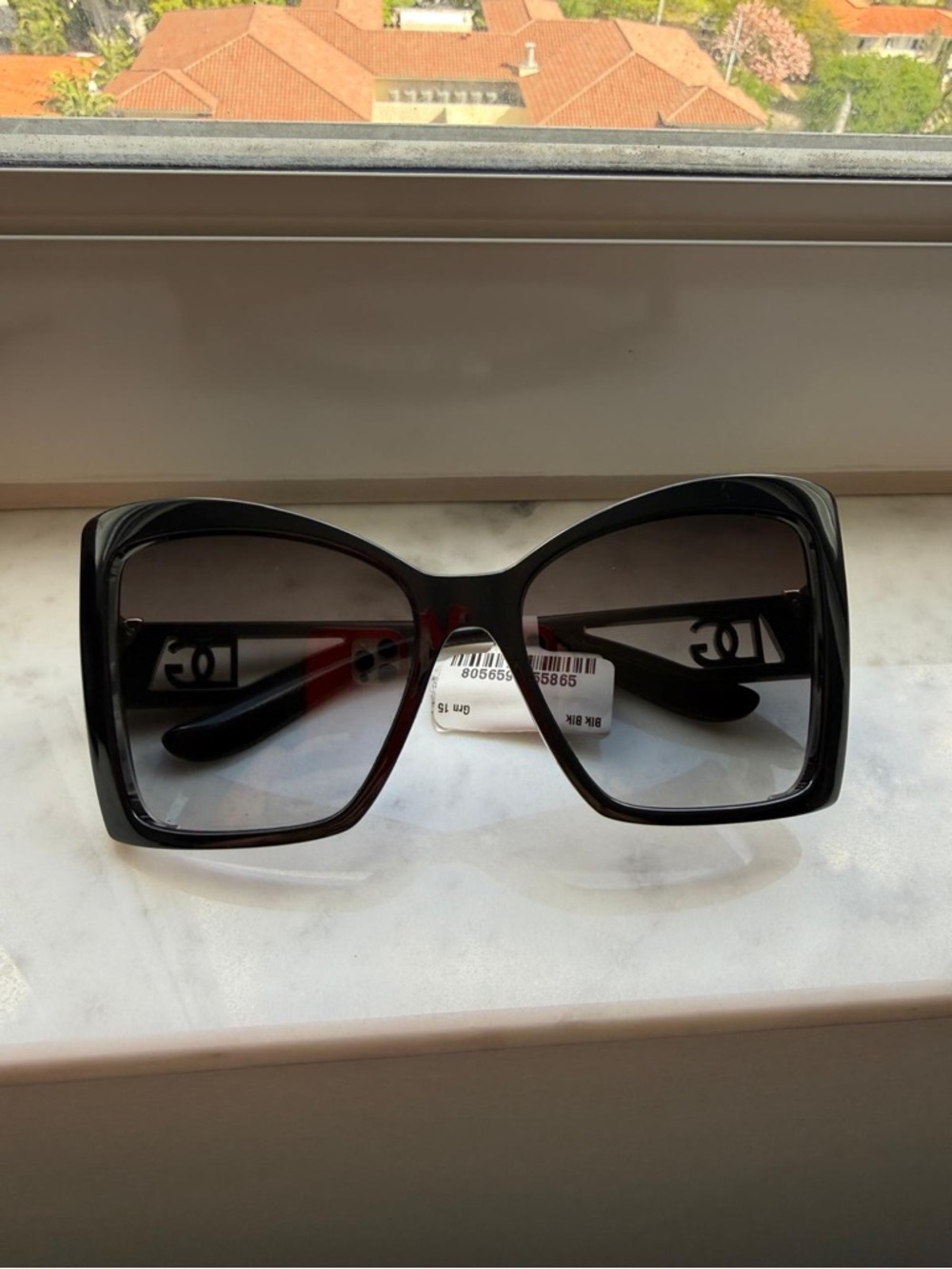 Dolce & Gabbana Oversized Black Square Women's Sunglasses